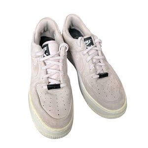 Nike  Air Force 1 soft pink suede platform sneakers size women’s 8.5